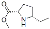 Proline, 5-ethyl-, methyl ester, cis- (9CI) Struktur