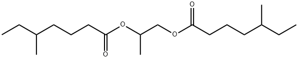 1-methylethane-1,2-diyl bis(5-methylheptanoate)  Struktur