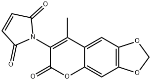 4-甲基-3-馬來酰亞胺基-6,7-亞甲二氧基香豆素[用于高效液相色譜標記], 97744-90-6, 結構式