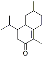 4,4a,5,6,7,8-hexahydro-1,6-dimethyl-4-(1-methylethyl)naphthalen-2(3H)-one Struktur