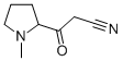 2-Pyrrolidinepropanenitrile,1-methyl--bta--oxo-(9CI) Struktur