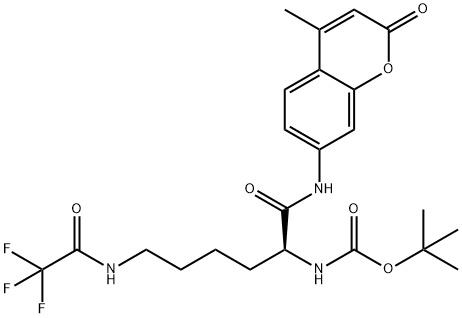 BOC-LYS(TFA)-AMC Struktur