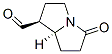 1H-Pyrrolizine-1-carboxaldehyde, hexahydro-5-oxo-, trans- (9CI) Struktur