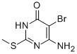 4(3H)-PYRIMIDINONE, 6-AMINO-5-BROMO-2-(METHYLTHIO)- Struktur