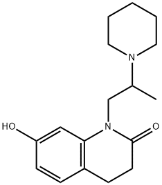 3,4-Dihydro-7-hydroxy-1-(2-piperidinopropyl)carbostyril Struktur