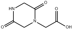 1-Piperazineaceticacid,2,5-dioxo-(6CI,9CI) Struktur