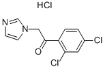 1-(2,4-DICHLORO-PHENYL)-2-IMIDAZOL-1-YL-ETHANONE HYDROCHLORIDE Struktur