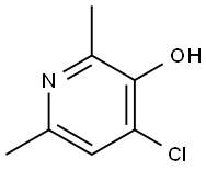 3-Pyridinol,  4-chloro-2,6-dimethyl- Struktur