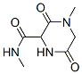 2-Piperazinecarboxamide,N,4-dimethyl-3,6-dioxo-(6CI) Struktur