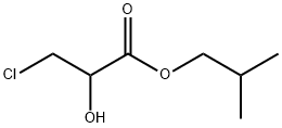 Propanoic acid, 3-chloro-2-hydroxy-, 2-Methylpropyl ester Struktur