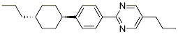 5-Propyl-2-[4-(trans-4-propylcyclohexyl) phenyl]pyrimidine Struktur