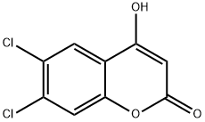 6,7-DICHLORO-4-HYDROXYCOUMARIN Struktur