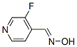 4-Pyridinecarboxaldehyde,3-fluoro-,oxime,(E)-(9CI) Struktur