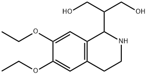 2-(6,7-DIETHOXY-1,2,3,4-TETRAHYDRO-ISOQUINOLIN-1-YL)-PROPANE-1,3-DIOL Struktur