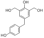 4,4'-dihydroxy-3,5-di-(hydroxymethyl)diphenylmethane Struktur