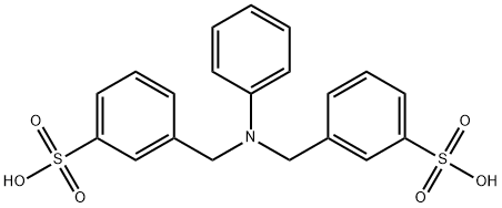 N,N-bis(3-sulfobenzyl)aniline Struktur