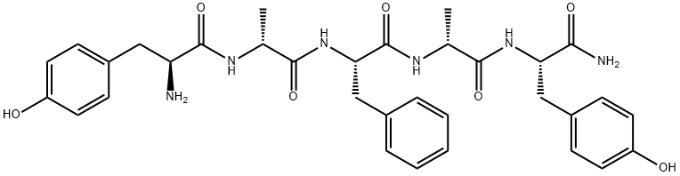 TYR-D-ALA-PHE-D-ALA-TYR-NH2 Struktur