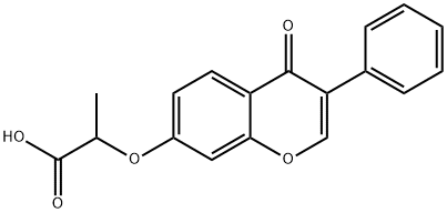 2-[(4-OXO-3-PHENYL-4H-CHROMEN-7-YL)OXY]PROPANOIC ACID Struktur