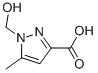 1H-Pyrazole-3-carboxylicacid,1-(hydroxymethyl)-5-methyl-(9CI) Struktur