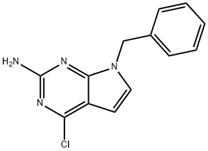 7-Benzyl-4-chloro-7H-pyrrolo[2,3-D]pyriMidin-2-aMine Struktur