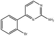 4-(2-BROMOPHENYL)PYRIMIDIN-2-AMINE Struktur