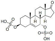 Androst-5-en-17-one, 3,7-bis(sulfooxy)-, (3beta,7alpha)- (9CI) Struktur