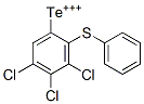 Trichloro[2-(phenylthio)phenyl]tellurium(IV) Struktur