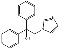 2-(1H-IMIDAZOL-1-YL)-1-PHENYL-1-(4-PYRIDINYL)ETHANOL Struktur