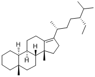 20R 13(17)-24R-ETHYL DIACHOLESTENE Struktur