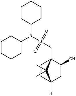 (-)-N,N-DICYCLOHEXYL-(1S)-ISOBORNEOL-10- SULFONAMIDE Struktur