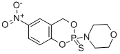 4-(6-Nitro-4H-1,3,2-benzodioxaphosphorin-2-yl)morpholine P-sulfide Struktur