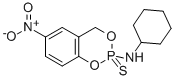 N-Cyclohexyl-6-nitro-4H-1,3,2-benzodioxaphosphorin-2-amine 2-sulfide Struktur