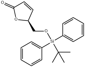 2(5H)-FURANONE, 5-[[[(1,1-DIMETHYLETHYL)DIPHENYLSILYL]OXY]METHYL]-, (5S)- (9CI) Struktur