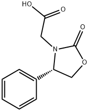 (S)-(+)-2-Oxo-4-phenyl-3-oxazolidineacetic acid Struktur