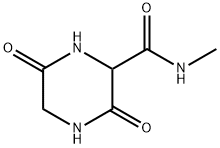 2-Piperazinecarboxamide,N-methyl-3,6-dioxo-(6CI) Struktur