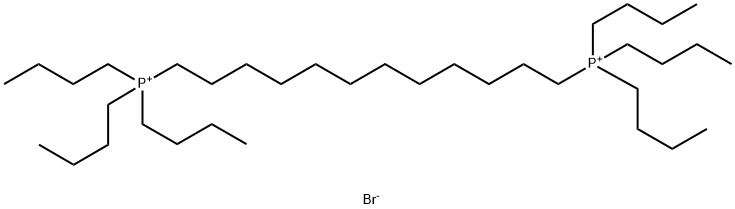 1,12-DODECANEDIYL-BIS(TRIBUTYLPHOSPHONIUM) DIBROMIDE Struktur