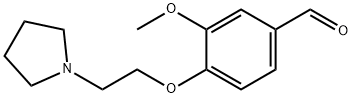 3-METHOXY-4-[2-(1-PYRROLIDINYL)ETHOXY]BENZALDEHYDE OXALATE Struktur