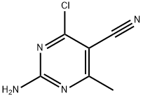 2-AMino-4-chloro-6-MethylpyriMidine-5-carbonitrile Struktur