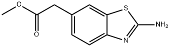 6-Benzothiazoleaceticacid,2-amino-,methylester(9CI) Struktur