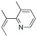 Pyridine, 3-methyl-2-(1-methyl-1-propenyl)-, (Z)- (9CI) Struktur