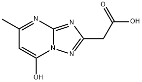 (7-HYDROXY-5-METHYL-[1,2,4]TRIAZOLO-[1,5-A]PYRIMIDIN-2-YL)-ACETIC ACID Struktur