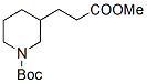 1-Boc-3-Piperidinylpropionic Acid Methyl Ester Struktur