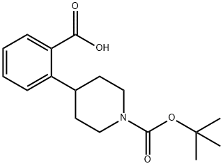 1-BOC-4-(2-羧基苯基)哌啶, 170838-26-3, 結構式