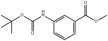 Methyl 3-[(tert-butoxycarbonyl)amino]benzoate Struktur