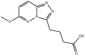 4-(6-Methoxy[1,2,4]triazolo[4,3-b]pyridazin-3-yl)butanoic acid Struktur