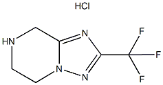 2-(三氟甲基)-5,6,7,8-四氫[1,2,4]三唑并[1,5-A]吡嗪鹽酸鹽, 1013905-12-8, 結(jié)構(gòu)式