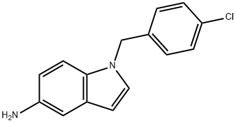 1-(4-Chlorobenzyl)-1H-indol-5-amine Struktur