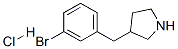 3-(3-bromobenzyl)pyrrolidine hydrochloride Struktur