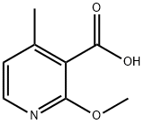 2-Methoxy-4-methyl-nicotinic acid Struktur