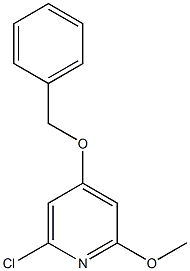 4-(Benzyloxy)-2-methoxy-6-chloropyridine Struktur